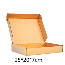 Wholesale 10pcs/lot 25*20*7cm Craft Gift Handmade Soap Packaging Kraft Paper Boxes Brown Packaging Package Mailing Box 2024 - buy cheap