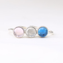 New 925 Sterling Silver Poetic Droplet, Pink CZ Clear CZ Blue CZ Ring Compatible with European Jewelry 2024 - buy cheap