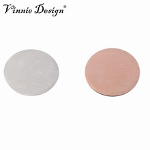 Vinnie Design Jewelry Stainless Steel Coin Plate Fit for 35mm Coin Holder Pendant 10pcs/lot 2024 - buy cheap