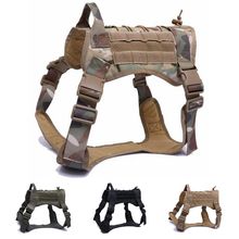 Tactical Dog Harness Vest for Walking Hiking Hunting Military Waterproof Molle Training Harness for Service Dog with Handle 2024 - buy cheap
