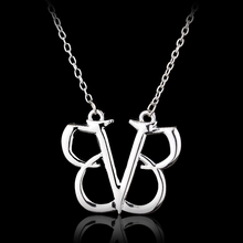 Six Design Classic Jewelry Black Veil Brides Rock Music BVB Logo Pendant Necklace Women Vintage Rock Band Choker Necklaces  2024 - buy cheap