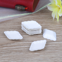 8Pcs Durable Mini Food White Dishes Tableware Miniature Doll House Accessories Dollhouse Trays Plates Doll Kitchen Toys 2024 - buy cheap