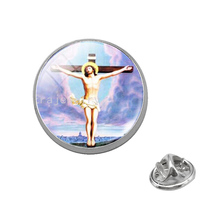 Suteyi Classic Jesus God Pins Blessed Virgin Mary Glass Dome Brooches For Women Girl Men Christian Jewelry Fashion Brooch 2024 - buy cheap