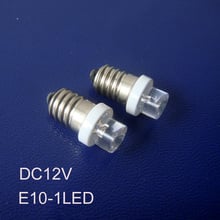 High quality 12V E10 led Indicator lights,car led E10 bulb,E10 led lamp 12V led e10 pilot lamp led e10 free shipping 1000pcs/lot 2024 - buy cheap