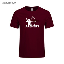 Archery T Shirt Men Summer Fashion Short Sleeve Cotton T-Shirt Cool Archer Gift Tee Tops Hip Hop Sporting Clothing Camisetas 2024 - buy cheap