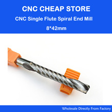 1pc 8mm SHK High Quality Carbide CNC Router Bits One Single Flute End Mill Tools 42mm 2024 - buy cheap