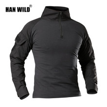 Men Military Tactical T-shirt Long Sleeve SWAT Soldiers Combat T Shirt Airsoft Clothes Man's US Army Shirts No Pads XS-XXXL 2024 - buy cheap