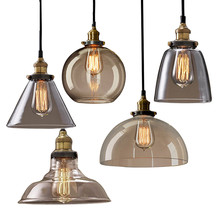 GZMJ-Lámparas colgantes de cristal Vintage, luces LED de sombra, iluminación del hogar, globo colgante, luces colgantes para Cocina 2024 - compra barato