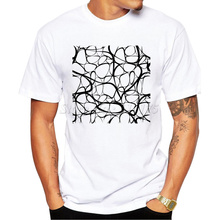 Camiseta de Diseño de Rayas abstracta para hombre, camisa con estampado personalizado de alta calidad, Hipster, verano 2019 2024 - compra barato