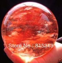 Frete grátis ddhmaterial raro natureza cereja cristal cristal cristal esfera 70mm 2024 - compre barato