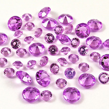 500pcs 10mm Cone Round Acrylic Rhinestone Crystal Confetti Beads Wedding Party Decorations Accessories Table Scatters Ornament 2024 - buy cheap