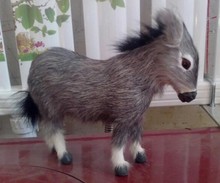 free shipping Simulation animal gray donkey model 22X18cm toy polyethylene&furs Resin handicraft,props,decoration gift a633 2024 - buy cheap