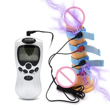 Electric Shock Pulse Penis Ring Penis Erection Stimulator Toy Electro Chastity Cock Ring Masturbator Adult Sexo Toys For Men Sex 2024 - buy cheap