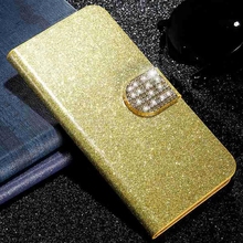 Luxury PU Leather Flip Wallet Cover For Xiaomi Mi A1 A2 5X  Redmi 4A 5A Note 4 4X 5A Prime note 5 Pro Phone Case With Diamond 2024 - купить недорого