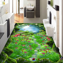 3D Wallpaper Forest Paths Fairy Tale 3D Floor Tiles Murals Kids Bedroom Living Room Hallways PVC Waterproof Wear Mural Wallpaper 2024 - buy cheap