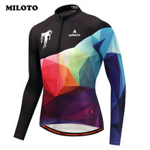 Miloto Bike Team pro Cycling Jersey Long Sleeve Men Ropa Ciclismo mtb Bicycle Jersey Autumn Cycling Clothing Maillot Ciclismo 2024 - buy cheap