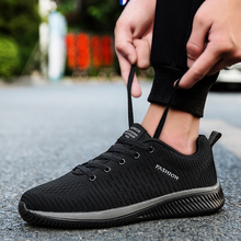 2019 novos homens de malha sapatos de caminhada masculinos antiderrapante rendas sapatos masculinos leve respirável tênis tenis feminino zapatos 2024 - compre barato