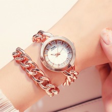 G & d relógios de luxo feminino ouro rosê, elegante, pulseira, moda feminina, vestimenta, presente 2024 - compre barato