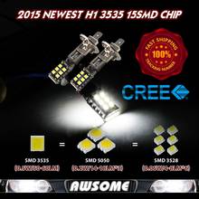 2X H1 15smd 3535 LED автомобилей туман вождения ДРЛ Лампочки 800lm супер яркий белый для KIA amanti 2007-2009 OPTIMA 2003-2006 2024 - купить недорого