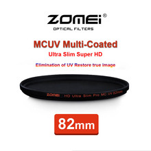 Zomei 82mm pro ultra fino hd mcuv 18 camadas revestimento de vidro óptico mc uv filtro para canon nikon pentax sony lentes de câmera 82mm 2024 - compre barato