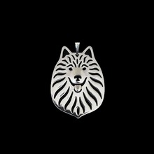 Metal Alloy Dog Pendants For Necklaces Jewelry American Eskimo Pendants 2024 - buy cheap