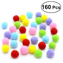 160 шт 3,5 см разные цвета мягкие шарики помпон шары (смешанные цвета) 2024 - купить недорого
