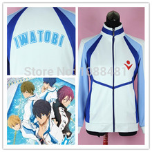 Anime gratis Iwatobi-Chaqueta de Club de natación Haruka Nanase Unisex, disfraz, Sudadera con capucha, ropa de deporte escolar alta 2024 - compra barato