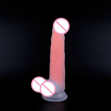 CPWD Soft Jelly Silicone Luminous Big Dildo Realistic Glow in the Dark Penis Strapon Dick Adult Sex Toys for Woman/Lesbian/Gay 2024 - buy cheap