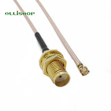 Cabo conector sma pigtail, conector de 20cm, 25cm, 30cm, 50cm ipx pigtail sma fêmea para ipx ipex u.fl, rabo de porco rg178 2024 - compre barato