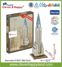 PAPER 3D Puzzle 3D Architecture Puzzle The Chrysler building modle educational puzzle 2024 - buy cheap