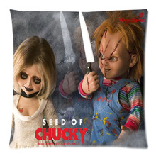 Capa de almofada personalizada chucky boneca dois lados de poliéster pêssego pele capa de almofada jogar travesseiro frete grátis 2024 - compre barato