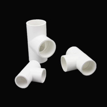 PVC inside diameter 20/25/32/40/50mm Water Supply Pipe Fittings Equal Tee Connectors Plastic Joint Irrigation Water Parts 2024 - buy cheap