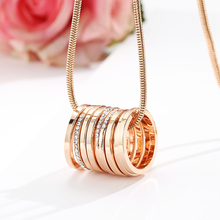 Circles Pendant Long Chain Necklace For Women Fashion Gold Color Crystal Personality Geometric Necklace Best Friend Gifts 2024 - buy cheap