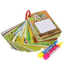 Water Drawing 26 English Learning card Magic with 2 Pen letter card Painting Board Educational Toys for kids 2024 - buy cheap