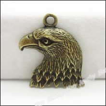 Colgante de águila Vintage, 50 Uds., Bronce Antiguo, compatible con pulseras, fabricación de joyas de Metal 2024 - compra barato