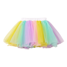 Faldas de tutú para niñas de 0 a 6 años, falda de tul de princesa, minifaldas elásticas de colores, ropa para niñas pequeñas, 2020 2024 - compra barato