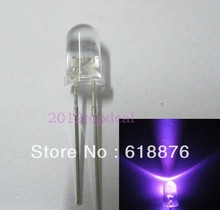 20 pcs F5mm 1000mcd Ultra Violeta UV 395-400nm 20mA LEVOU 3.2-3.4 v Para DIY 2024 - compre barato