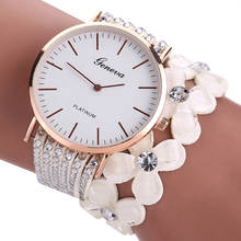 Women Casual Fashion Geneva Creative Watches Elegant Quartz Bracelet ladies Watch Crystal Wrist Watch Reloj Mujer 2024 - buy cheap