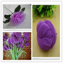 Free shipping 47 colors mix shipping or only one color ship mesh flowers,nylon stocking material/ronde flower  for DIY flower 2024 - buy cheap