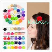 60 unids/lote 30 colores U Pick 1,6 ''Mini Petit fieltro roseta flor con Clips niñas Caimán Headwear DIY Garland FC108 2024 - compra barato