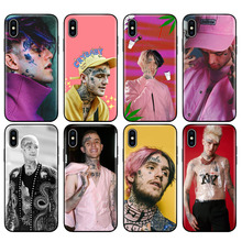 Black tpu case for iphone 5 5s se 6 6s 7 8 plus x 10 case silicone cover for iphone XR XS 11 pro MAX case Lil Peep 2024 - buy cheap