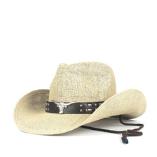 Chapéu de vaqueiro ocidental, oco, verão, mulheres, homens, punk, sombrero, praia, cowgirl, chapéu de sol, tamanho 56-58cm, 2019 2024 - compre barato