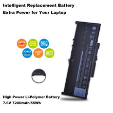 Batería de ordenador portátil de 7200mAh, 7,6 V, 55Wh, MC34Y, 242WD, 1W2Y2, J60J5, para Dell Latitude E7270, E7470 2024 - compra barato