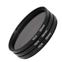 3 pcs/lot 58mm Neutral Density ND Filter Lens Set ND2 ND4 ND8 Filter Kit for Nikon for Canon Rebel T5i EOS 1100D 7000 5100 5200 2024 - buy cheap