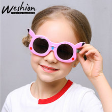 Cartoon Kids Glassses Polarized Children Sungalsses Girls Boy Silicone Soft Flexible Eyewear Frame 2024 - buy cheap