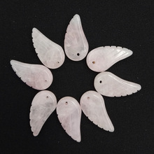 Fashion wing Angel Natural stone charms jewelry Necklaces pendants for jewelry making 12pcs/lot free shipping wholesale 2024 - buy cheap