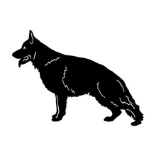 17.3*12.7CM German Shepherd Dog Individual Car Cover Scratch Stickers Fashion Motorcycle Car Accessories C6-0233 2024 - buy cheap