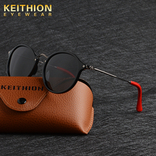 KEITHION Brand Fashion Unisex Sun Glasses Polarized  Mirror Driving Sunglasses Round Male Eyewear For Men/Women 2024 - buy cheap