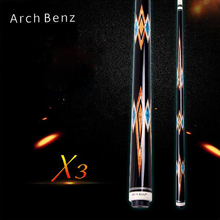 Arco Original de billar Benz X3, taco de billar profesional con incrustaciones de turquesa, punta de 13mm, 149cm de longitud, Kit con excelentes regalos 2024 - compra barato