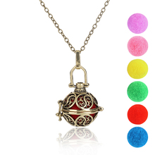 Dainty Simple Personality Aromatherapy Diffuser Necklace Pendant Elegant Charming Woman Essential Oils Diffuser Necklace 2024 - buy cheap